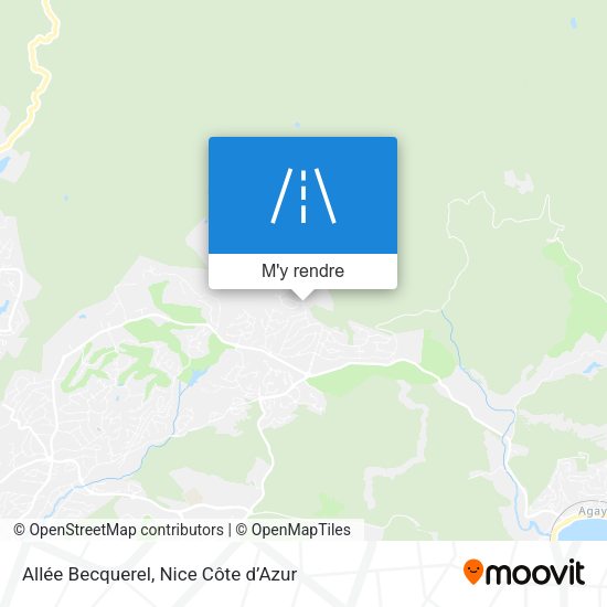 Allée Becquerel plan