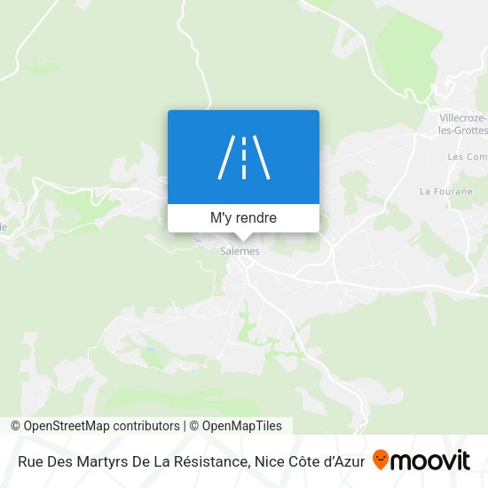 Rue Des Martyrs De La Résistance plan