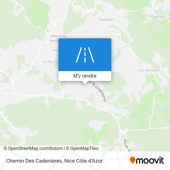Chemin Des Cadenières plan