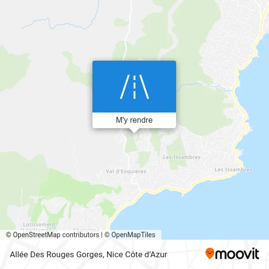Allée Des Rouges Gorges plan