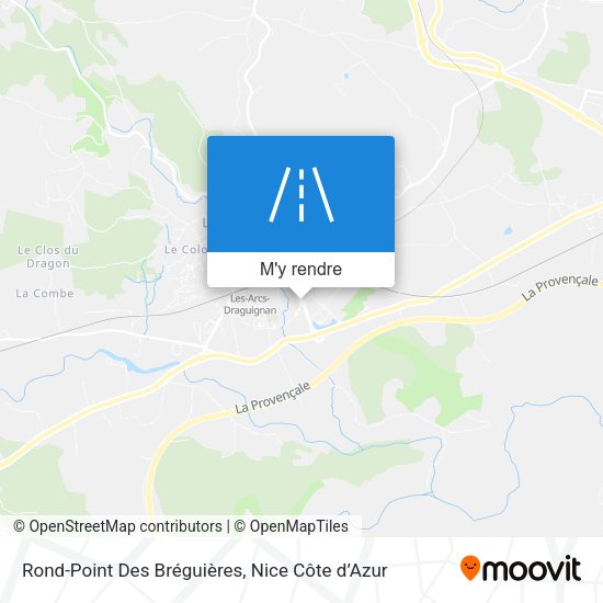 Rond-Point Des Bréguières plan