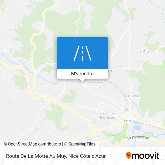 Route De La Motte Au Muy plan