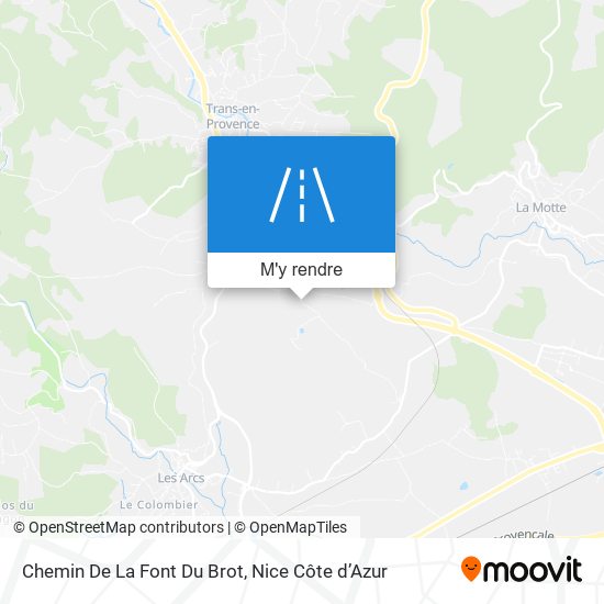 Chemin De La Font Du Brot plan