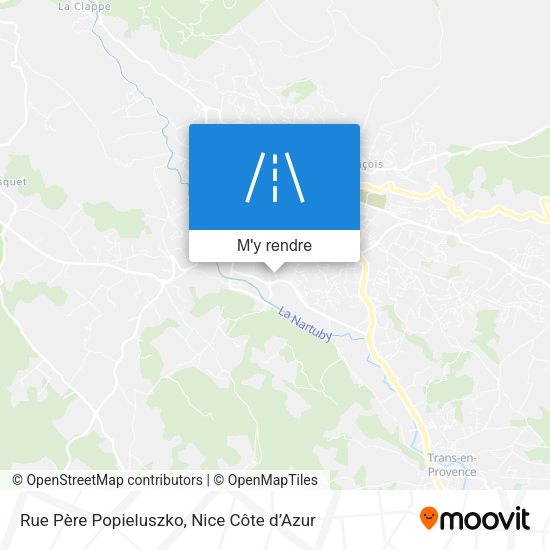 Rue Père Popieluszko plan