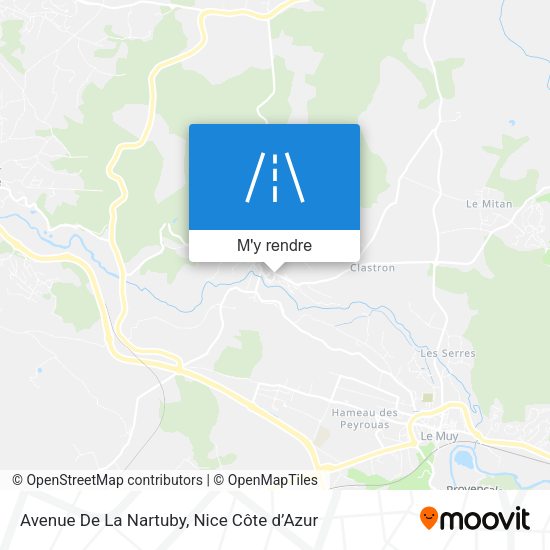 Avenue De La Nartuby plan