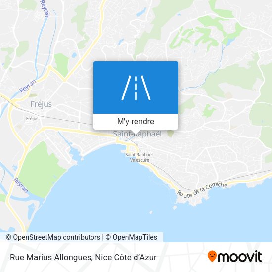 Rue Marius Allongues plan
