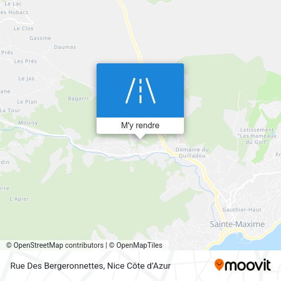 Rue Des Bergeronnettes plan
