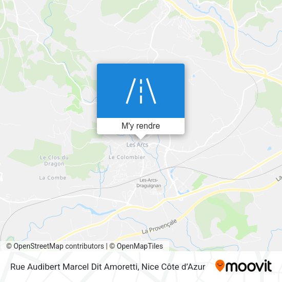 Rue Audibert Marcel Dit Amoretti plan