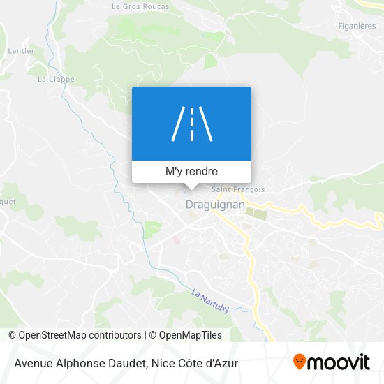 Avenue Alphonse Daudet plan