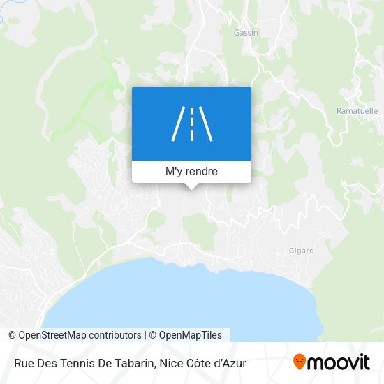 Rue Des Tennis De Tabarin plan
