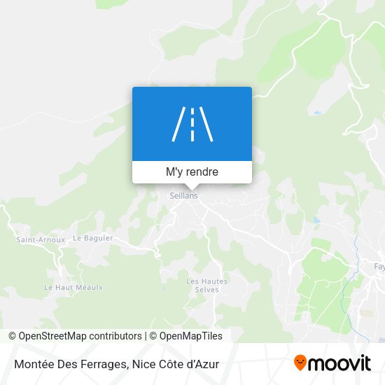 Montée Des Ferrages plan