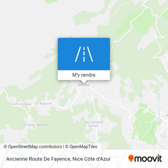 Ancienne Route De Fayence plan
