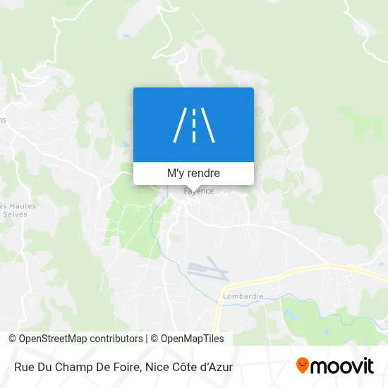 Rue Du Champ De Foire plan