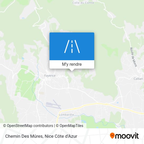 Chemin Des Mûres plan
