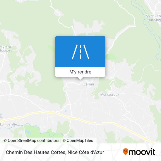 Chemin Des Hautes Cottes plan
