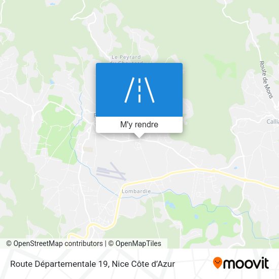 Route Départementale 19 plan