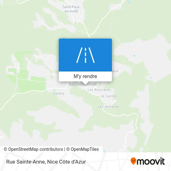 Rue Sainte-Anne plan