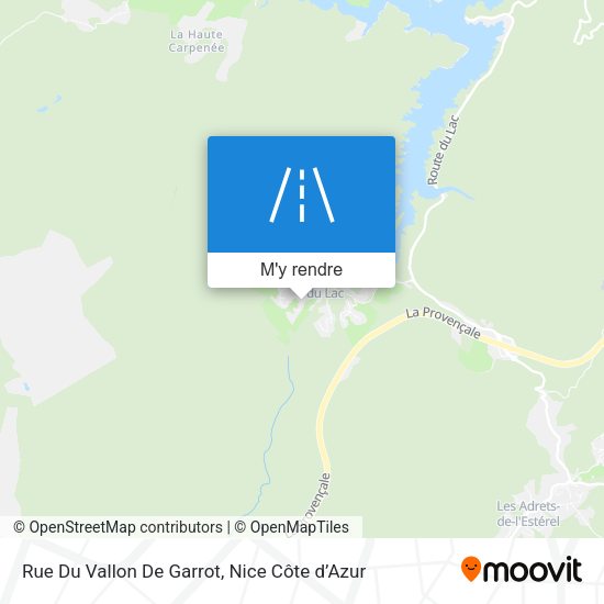 Rue Du Vallon De Garrot plan
