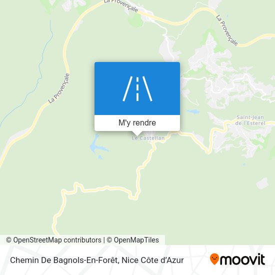 Chemin De Bagnols-En-Forêt plan