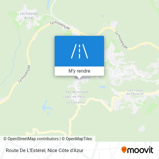 Route De L'Estérel plan