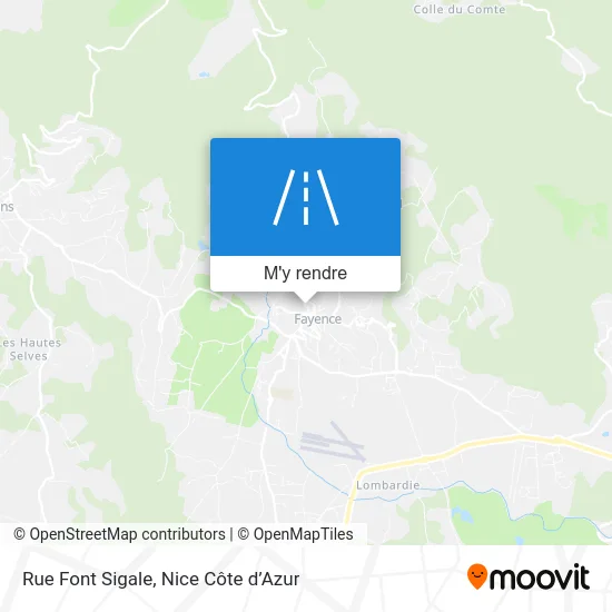 Rue Font Sigale plan