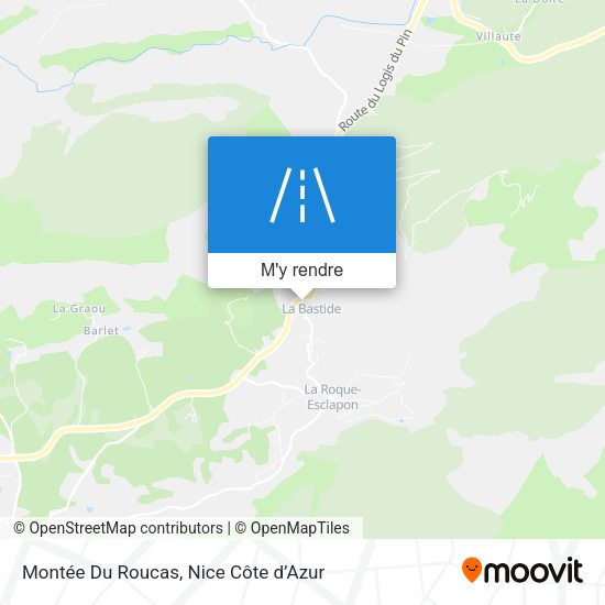Montée Du Roucas plan
