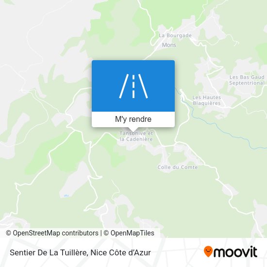 Sentier De La Tuillère plan