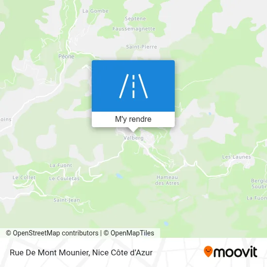 Rue De Mont Mounier plan