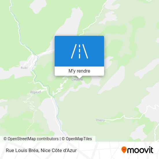 Rue Louis Bréa plan