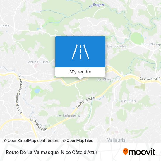 Route De La Valmasque plan
