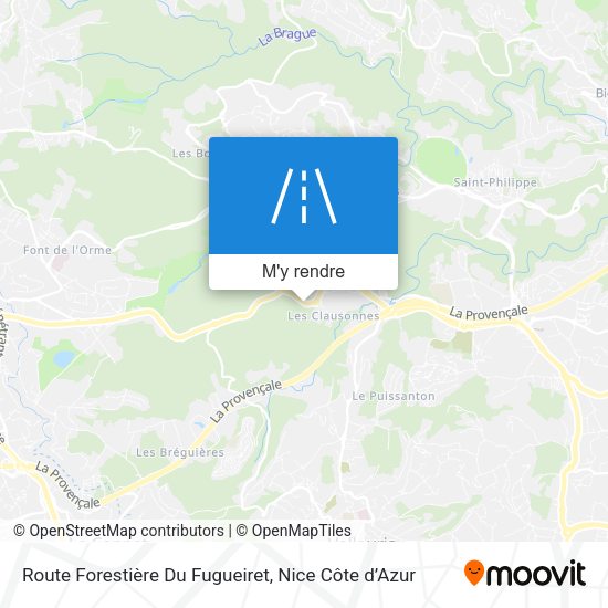 Route Forestière Du Fugueiret plan