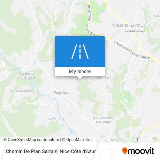 Chemin De Plan Sarrain plan