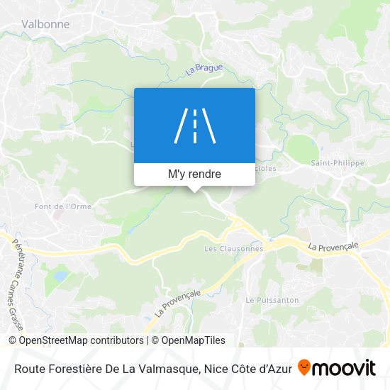 Route Forestière De La Valmasque plan