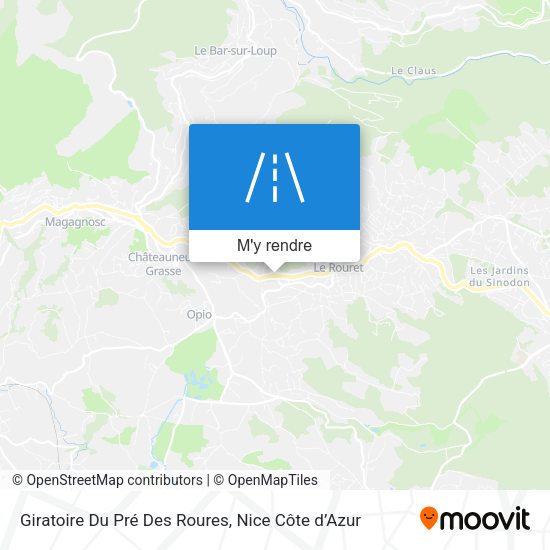 Giratoire Du Pré Des Roures plan