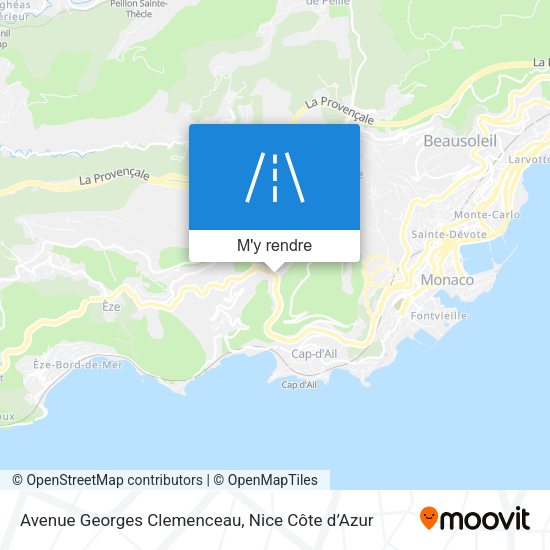 Avenue Georges Clemenceau plan