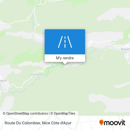 Route Du Colombier plan