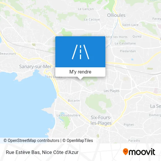 Rue Estève Bas plan