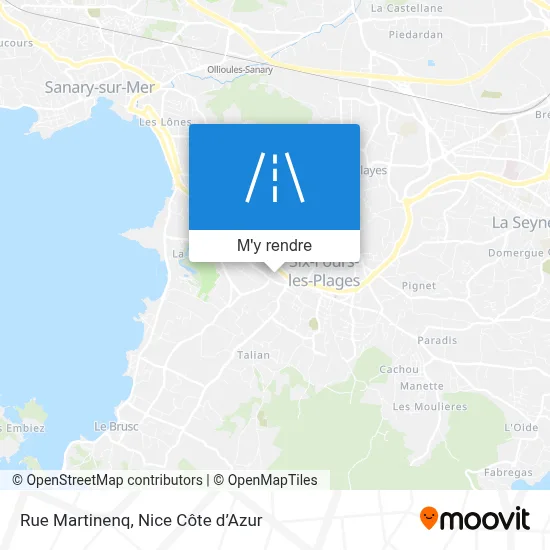 Rue Martinenq plan