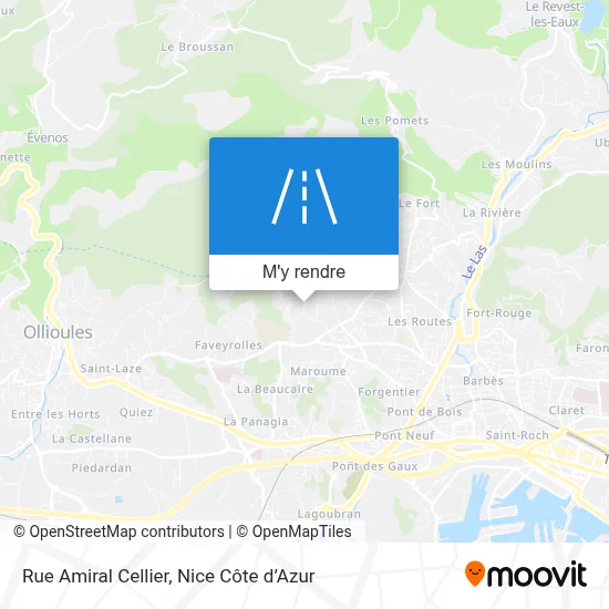 Rue Amiral Cellier plan