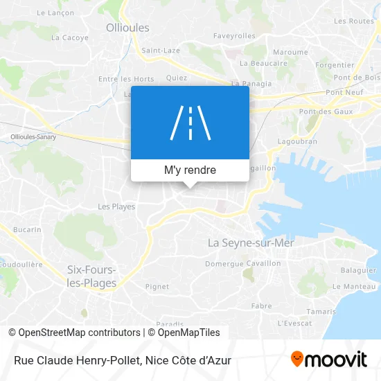 Rue Claude Henry-Pollet plan