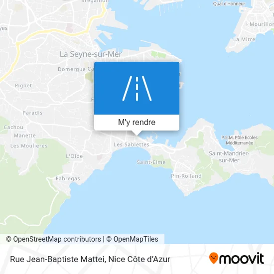 Rue Jean-Baptiste Mattei plan