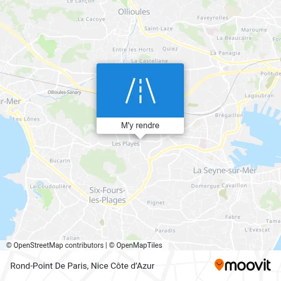 Rond-Point De Paris plan
