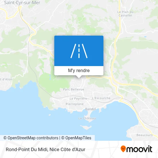 Rond-Point Du Midi plan