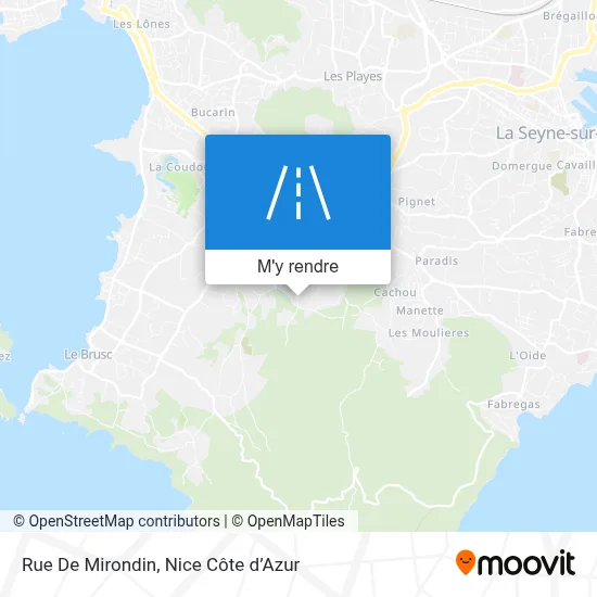 Rue De Mirondin plan