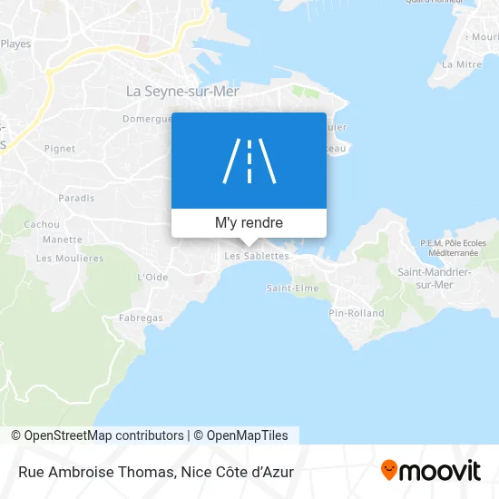 Rue Ambroise Thomas plan