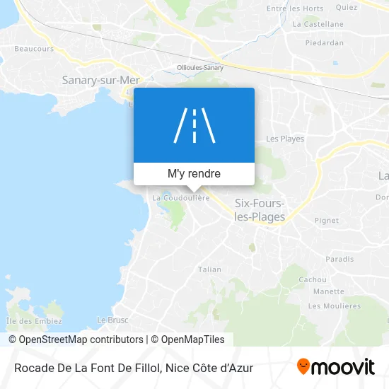 Rocade De La Font De Fillol plan