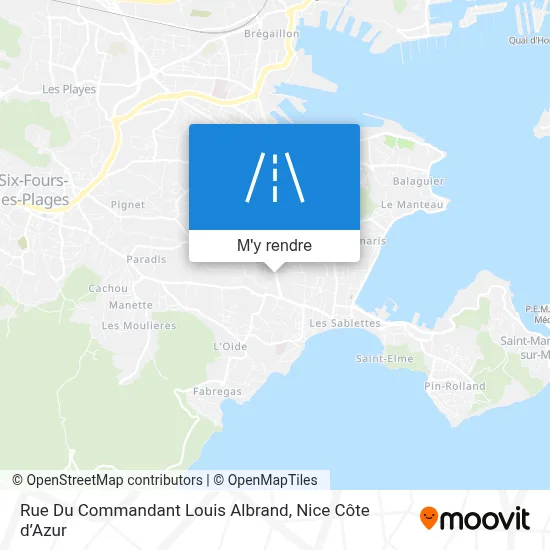 Rue Du Commandant Louis Albrand plan