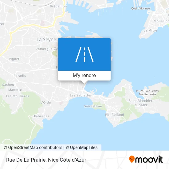 Rue De La Prairie plan