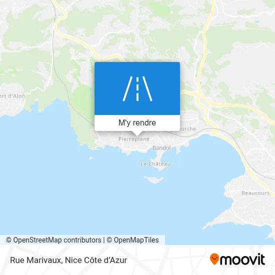Rue Marivaux plan
