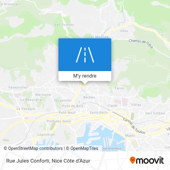 Rue Jules Conforti plan